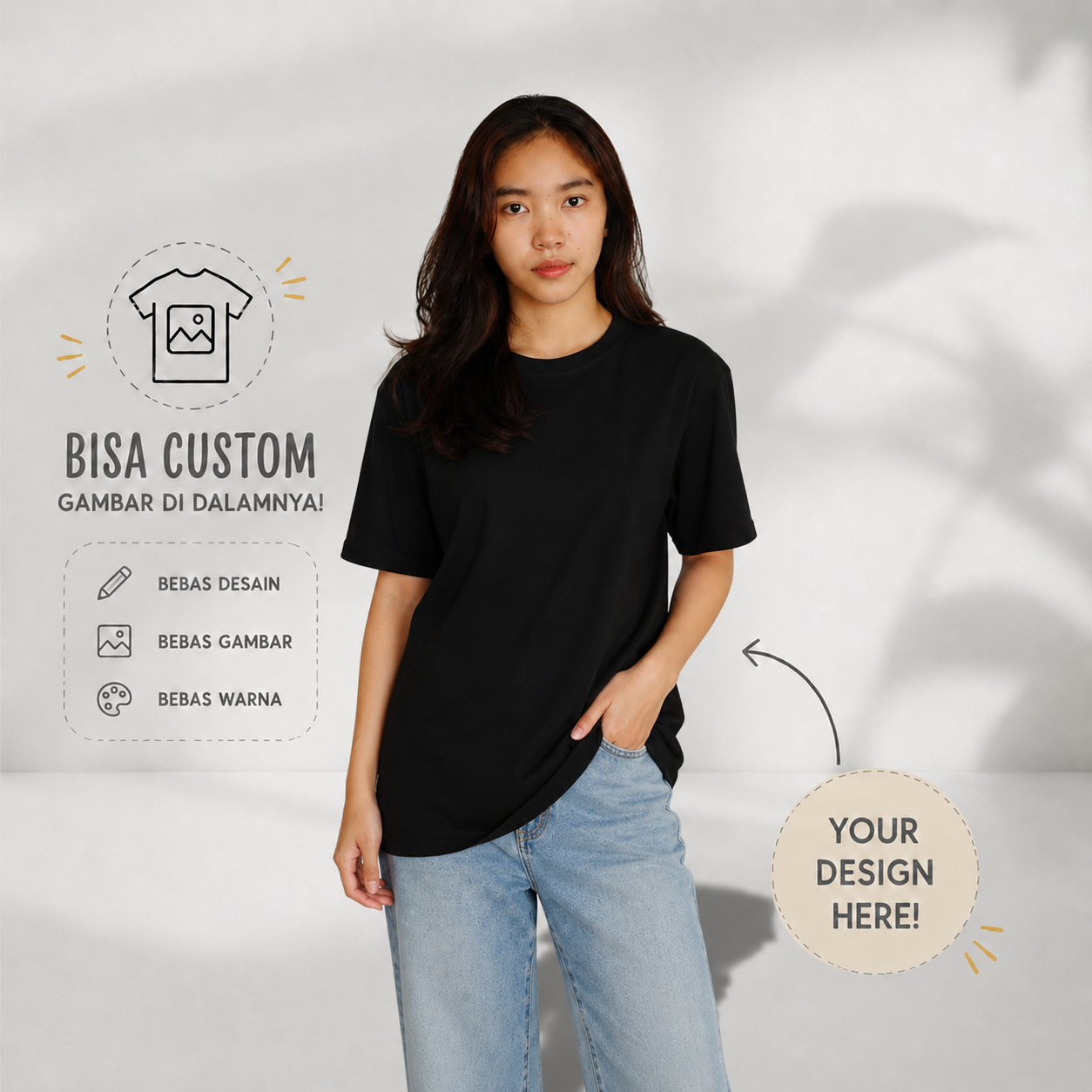 Kaos Custom Cotton Combed 24s